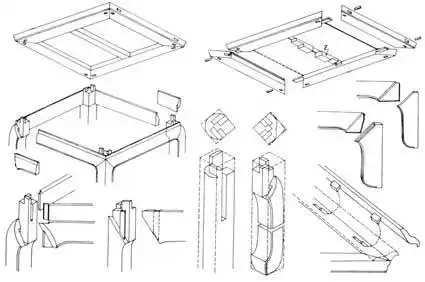 榫卯结构的家具结构