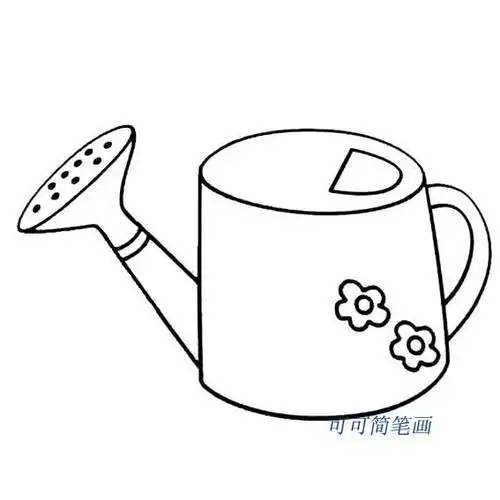 小水壶卡通简笔画 第1页