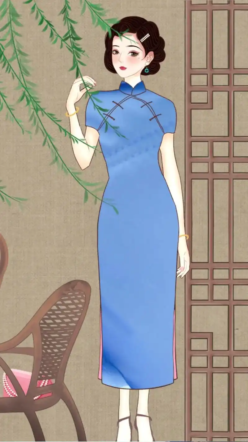 旗袍美人美如画 - 动漫. - 抖音