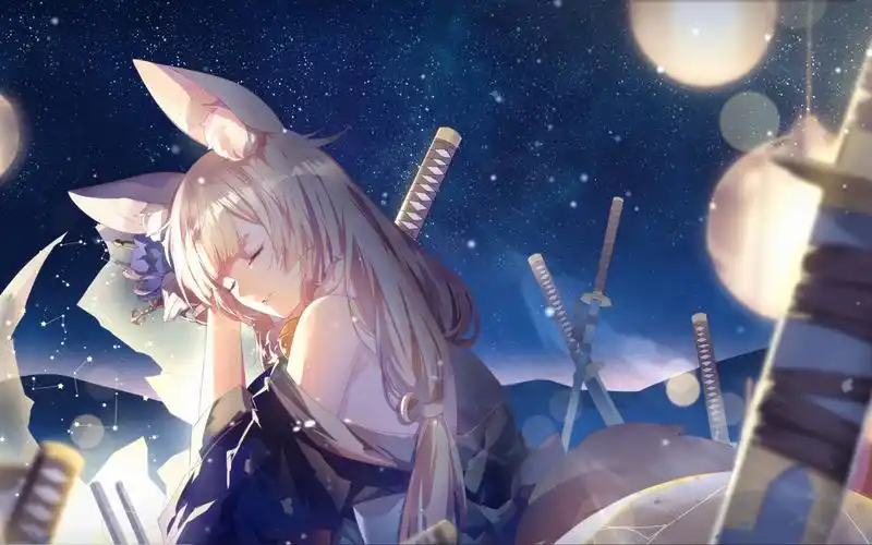 二次元动漫美女桌面壁纸