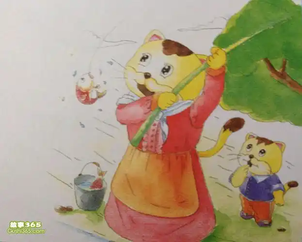 小猫钓鱼(短) - 幼儿故事 - 故事365