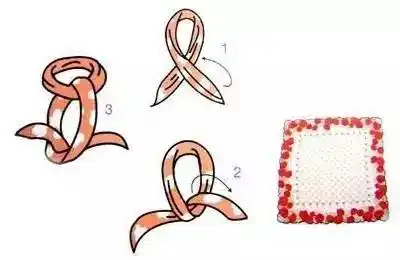 简单易学的男士方巾系法图解