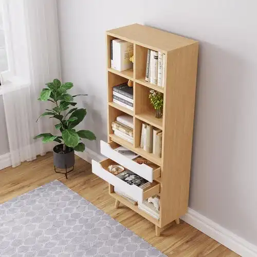 书架落地北欧家用简约现代简易卧室小书架客厅书架