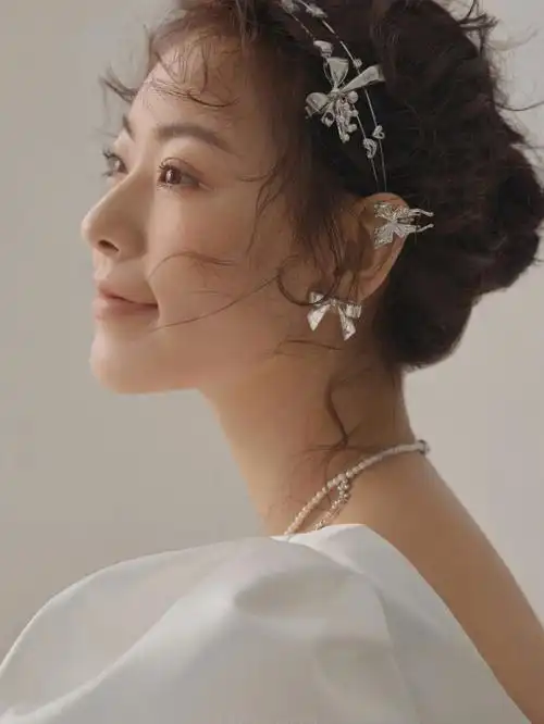 宁波婚纱照超减龄的气质主纱新娘造型分享