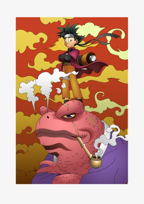 鸟山明版火影|插画|创作习作|周董的卡通铺子 - 原创作品 - 站酷