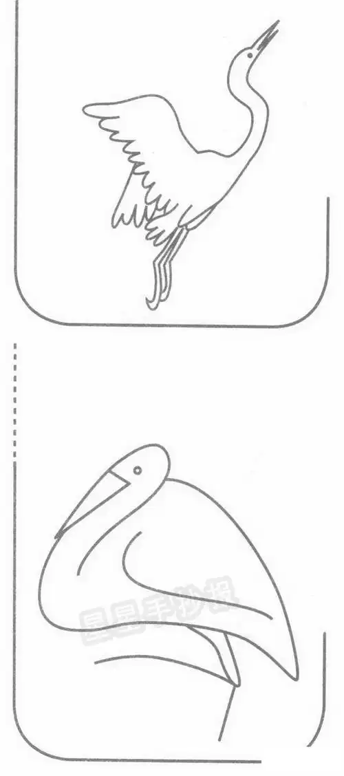 白鹭简笔画图片画法