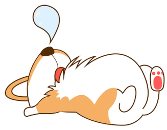 累成狗可爱,累成狗图片可爱-图片大观-奇异网