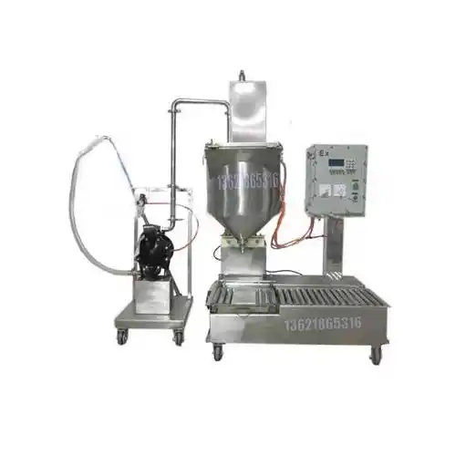 5l液体定量式灌装机食品医药化工称重式半自动小型灌装机