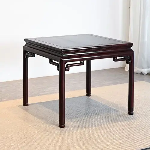 红木家具赞比亚血檀餐桌椅组合餐厅实木八仙桌中式四方桌仿古饭桌