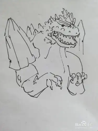 太空哥斯拉怎么画