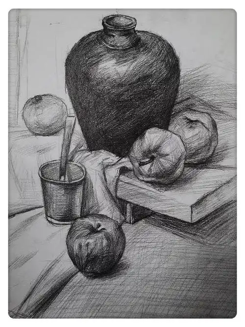 长沙市唯上商务科技学校 学生素描作品展