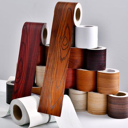 加厚木纹贴纸自粘腰线踢脚线门框窗台贴纸防水防潮家具翻新pvc贴赤