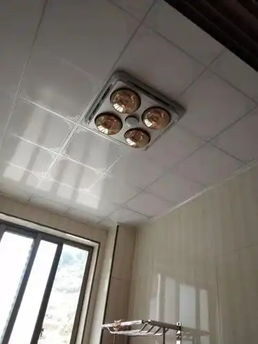 欧普照明浴霸灯暖壁挂式暖灯三合一打孔取暖家用卫生间浴室挂墙 金泡