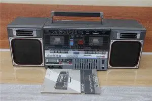 二手日本夏普/声宝gf-800收录机 录音机 收音机 磁带机 老收录机