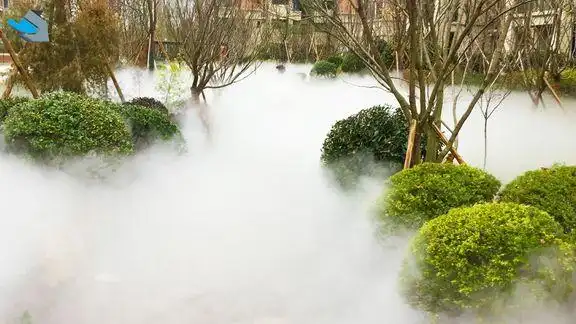 高端住宅区景观水雾设计,亿超地产·芸峰兰亭景观喷雾示范区