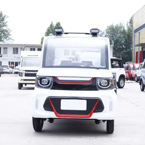 新款电动四轮车全封闭式女士成人新能源高速锂电汽车代步电车