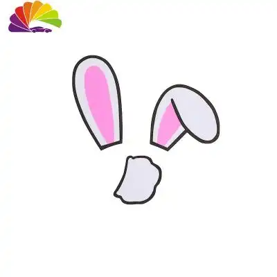 个性划痕遮挡可爱卡通兔子后视镜油箱车标女司机车贴 兔耳朵尾巴贴纸