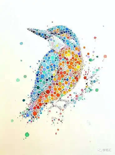 除了小动物,人像也能美美的点出来.点点画画一幅画,有点小漂亮!