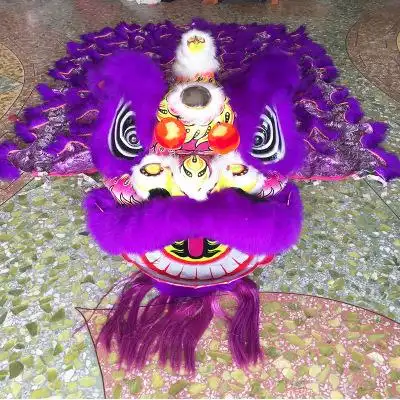 舞狮道具 供应活动醒狮道具紫色狮子 厂家直销南狮道具 醒狮批发