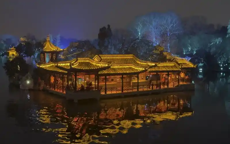 扬州旅行~瘦西湖夜景