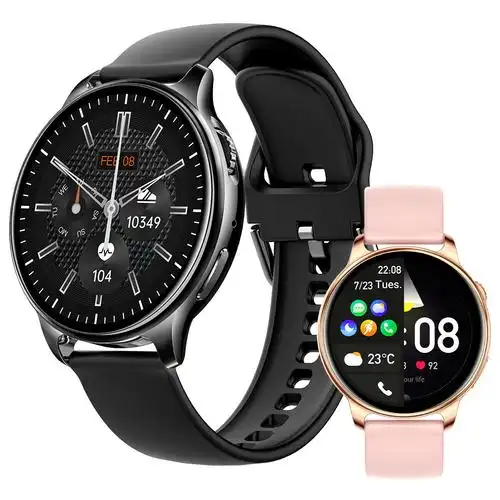 y22智能手表 新款圆屏蓝牙通话体温心率血压监测运动手环