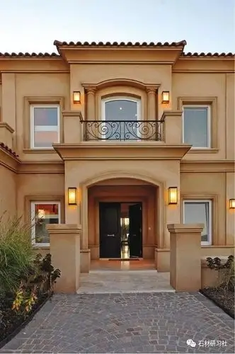 独立别墅石材门头设计案例参考