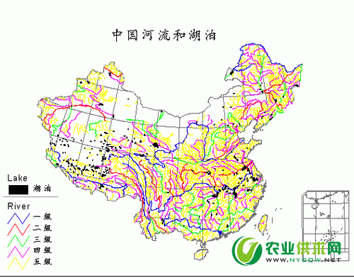 中国河流和湖泊的分布