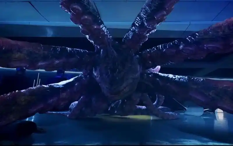 一条长着鲨鱼头和章鱼爪超级的怪物 《章鲨》