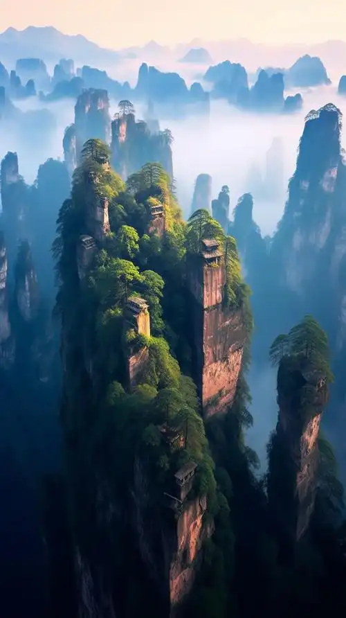 让人震撼的张家界航拍视角25张美图