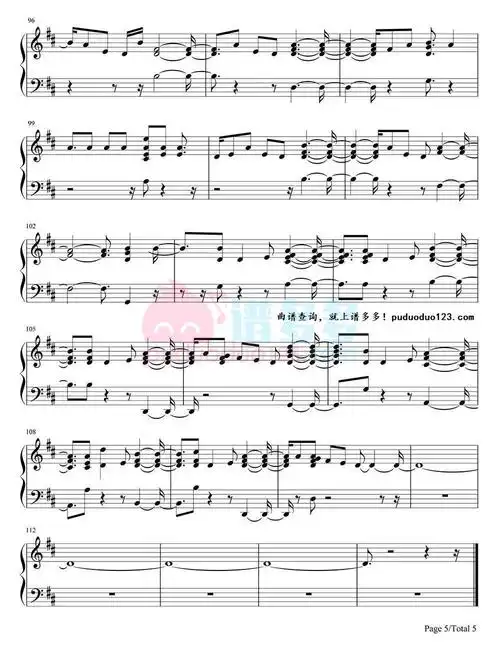 赛琳娜《wolves》钢琴谱