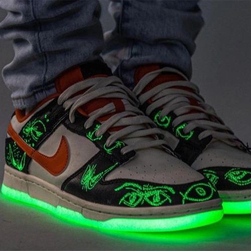 nikedunklow耐克dunk黑白橙黑万圣节夜光低帮运动休闲鞋