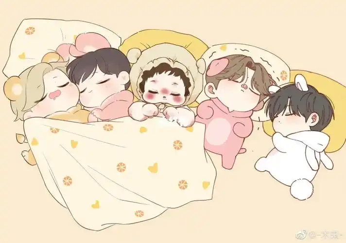 啵比赞比琑儿香蕉皮宝宝兔一起睡觉觉