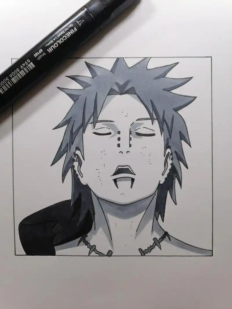 佩恩教程 #火影忍者# #手绘# #佩恩