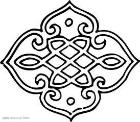 民族传统图案纹样简笔画