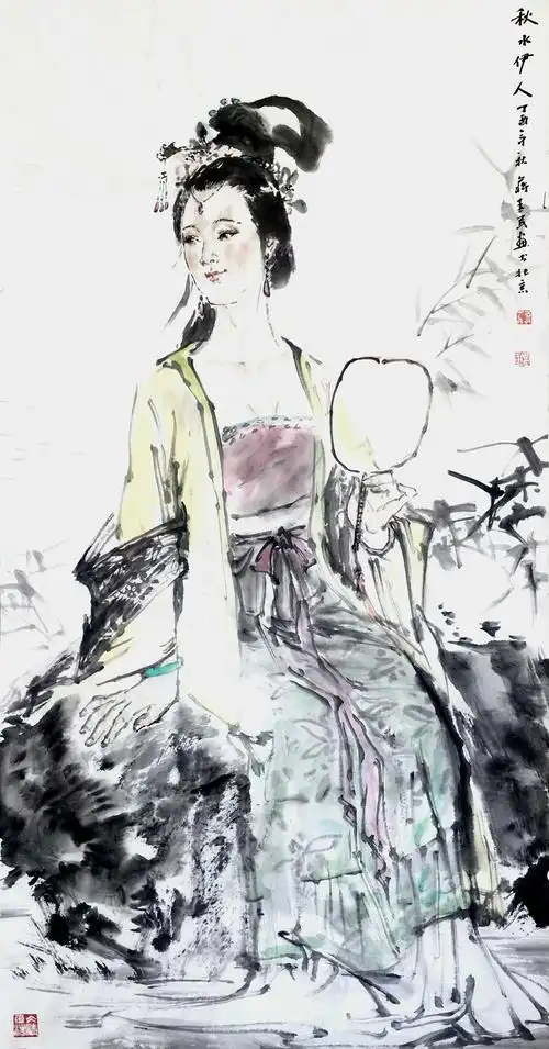 健康明媚的仕女新画卷 ——著名画家蒋为民仕女画卷赏析