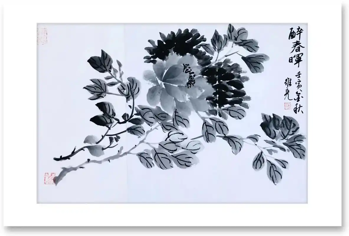 水墨花卉册页.#水墨写意 #花鸟画 #作品欣赏 #静心养性  - 抖音