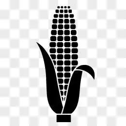 创意玉米剪影矢量素材