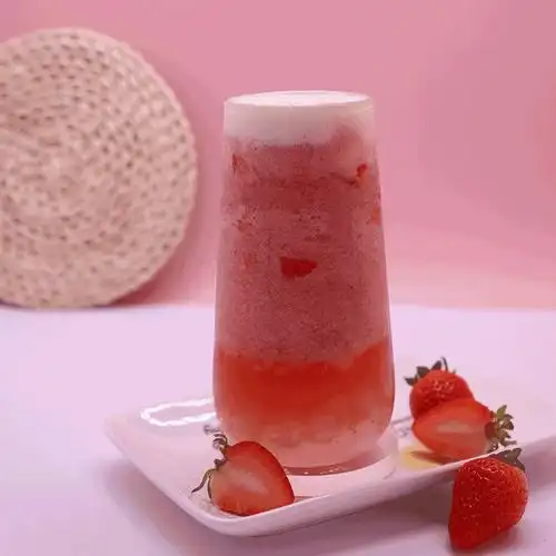 杨扬雅柳橙水蜜桃草莓鲜榨果汁古茗喜茶同款多肉冲饮果汁