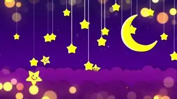 《数星星》4k儿歌曲舞台背景