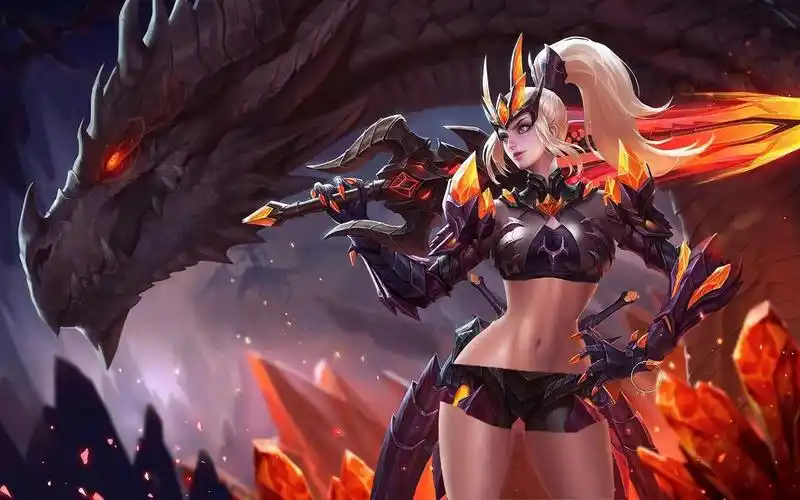 王者荣耀p图花木兰去衣水晶猎龙者