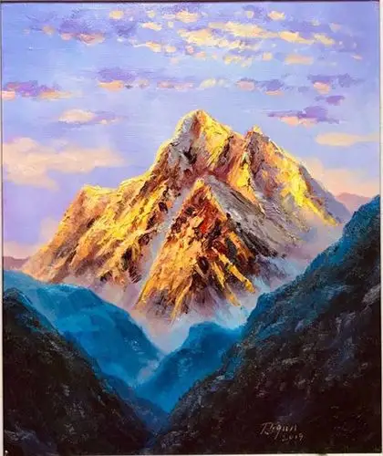 油画金山银山价格多少钱