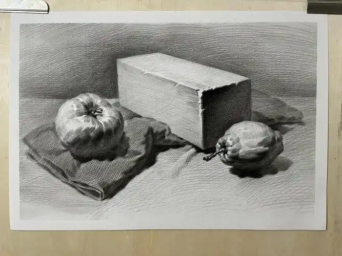 素描‖几何体组合‖石膏‖步骤图#素描几何体  #素描静物  #零基础