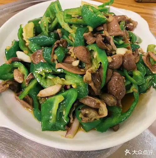 青椒炒鸡杂图片