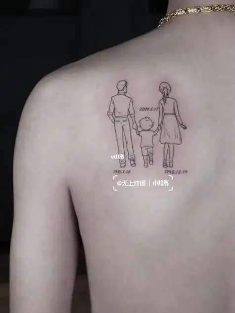 浙江纹身 一家三口简笔画纹身简笔画无上纹图自由行热门攻略我的