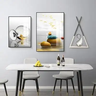 抽象餐桌墙面创意挂奢画饭厅画餐厅轻装饰简约壁画现代背景墙时尚