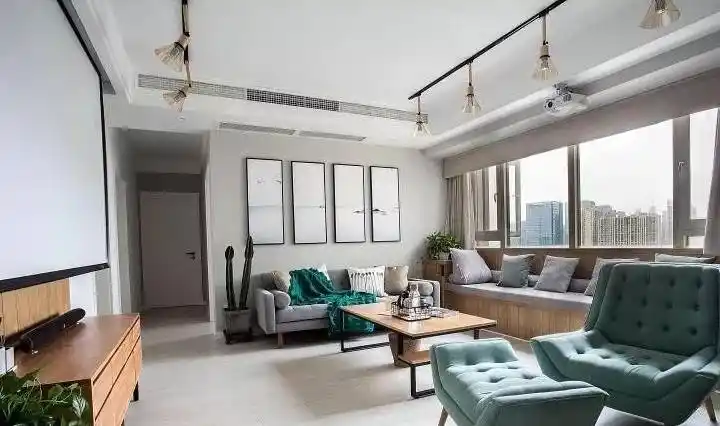 客厅有飘窗怎么办?设计成卡座,多一处休闲区域 - 装修保障网