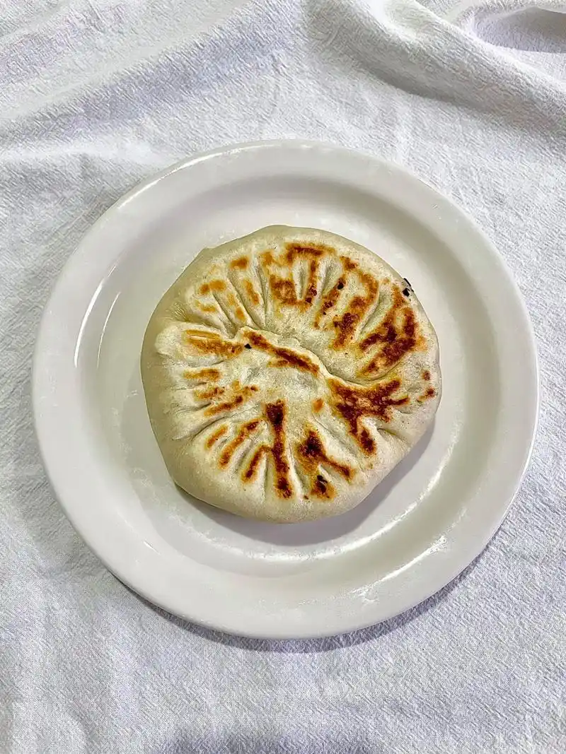 0103皮薄馅大的永康肉麦饼 03 永康肉麦饼 表皮看起来焦脆 麦饼