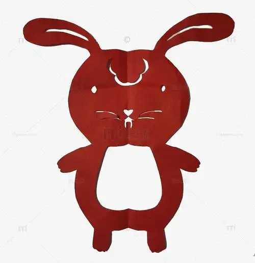 小兔子幼儿剪纸