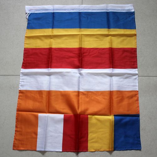 85*65厘米 佛教旗五色旗寺院大旗 飘旗 佛教用品佛具批发小号旗帜