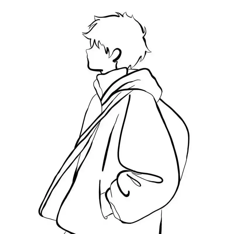 男生头像.简单点,一切都简单点…#简笔画 #优质头像 #男生 - 抖音